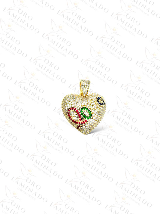 High Quality "LOVE" Heart Pendant G442