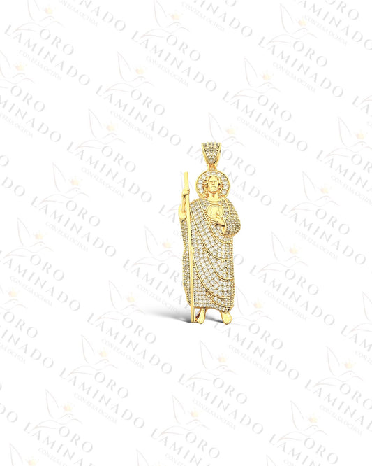 High Quality Diamond Saint Judas Pendant R260