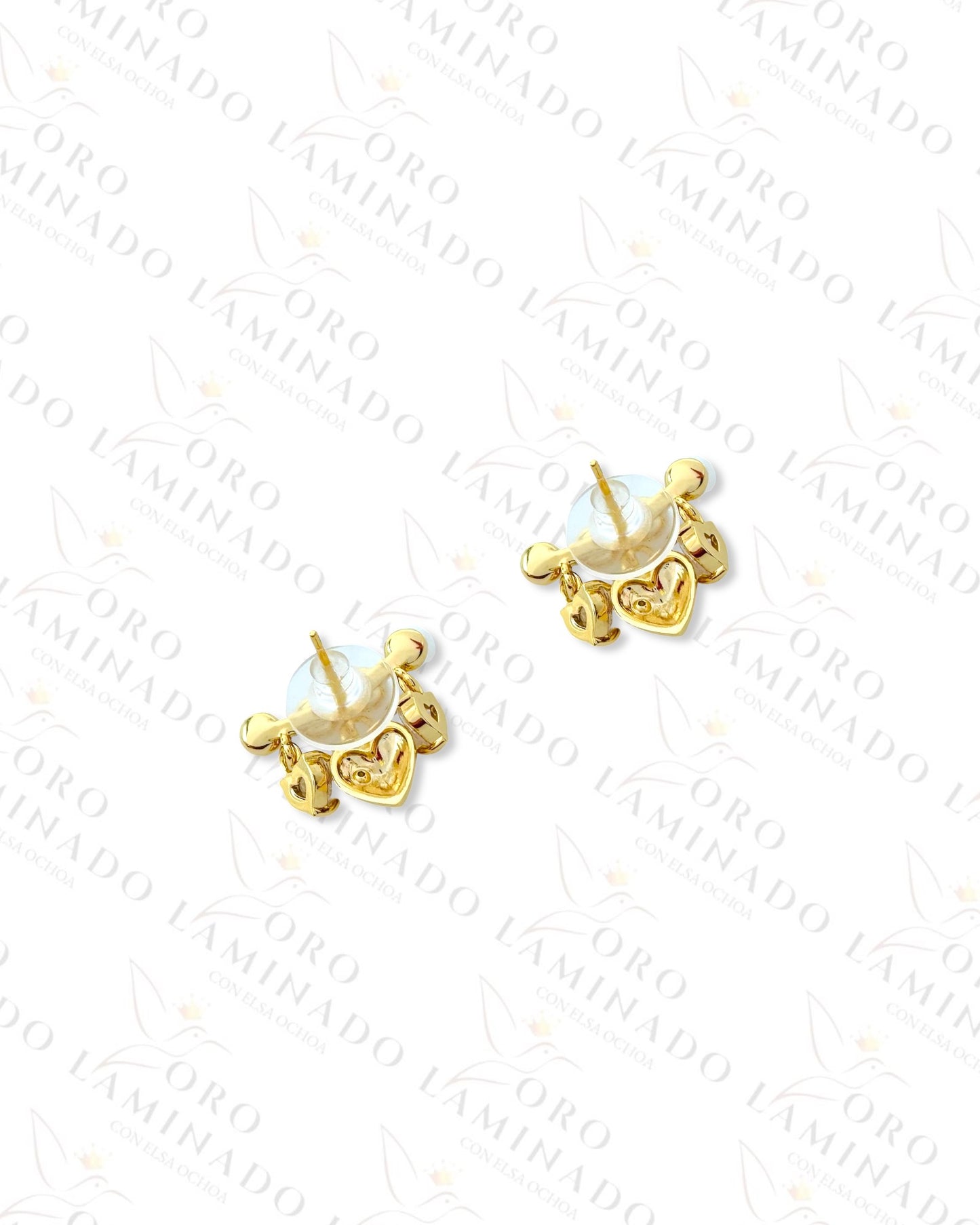 High Quality Pearl and Heart Earrings C400