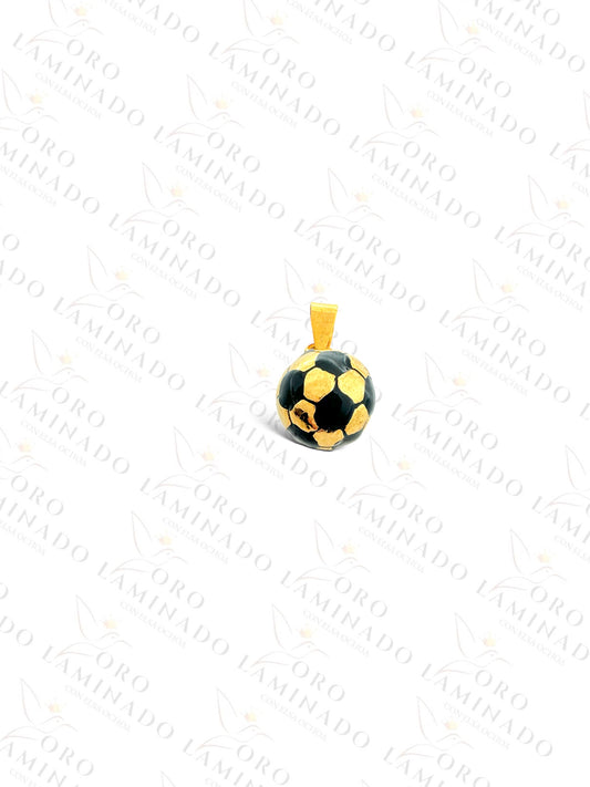 Stainless Steel Soccer Ball Pendant Y141