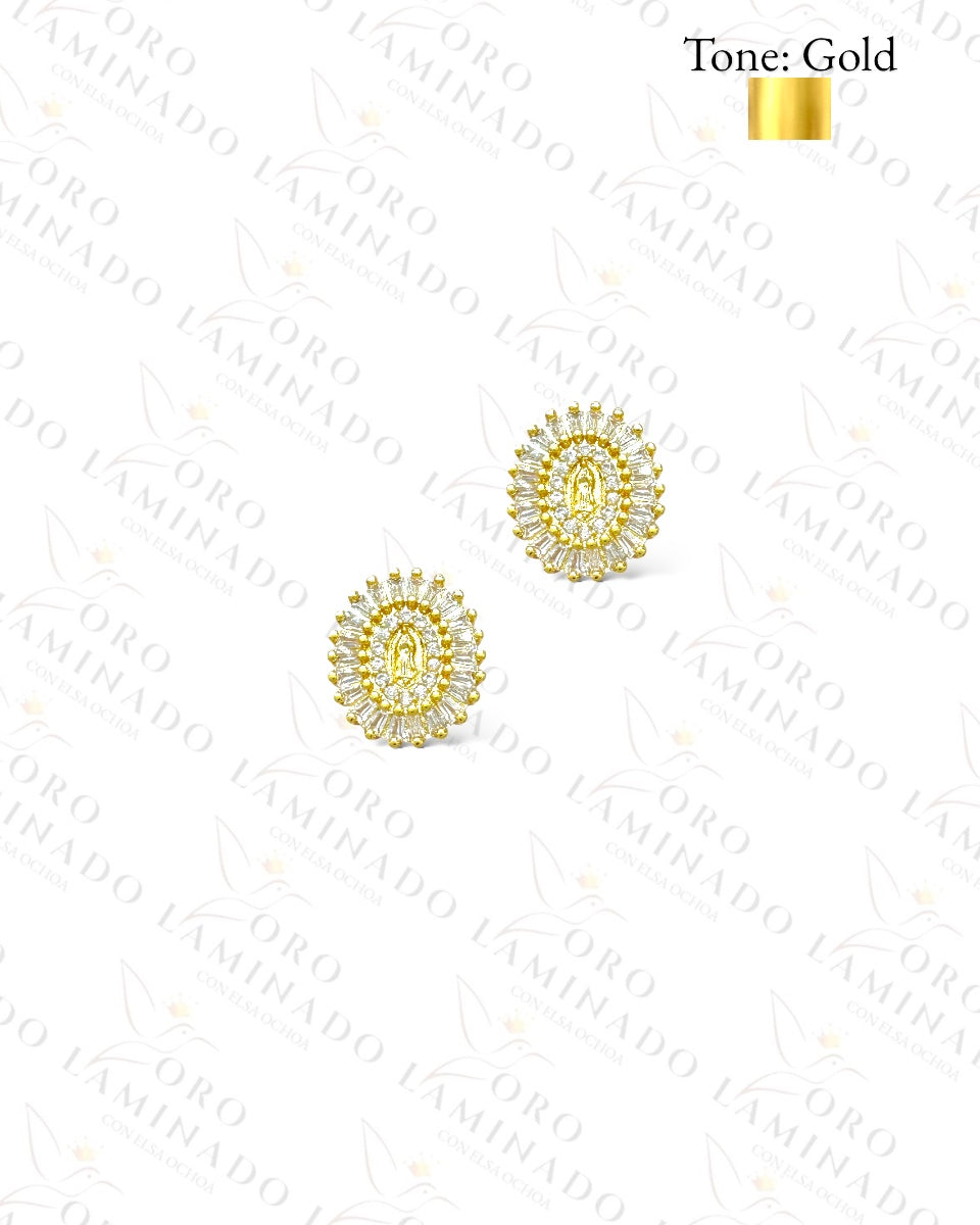 Virgen de Guadalupe Sparkling Earrings R449