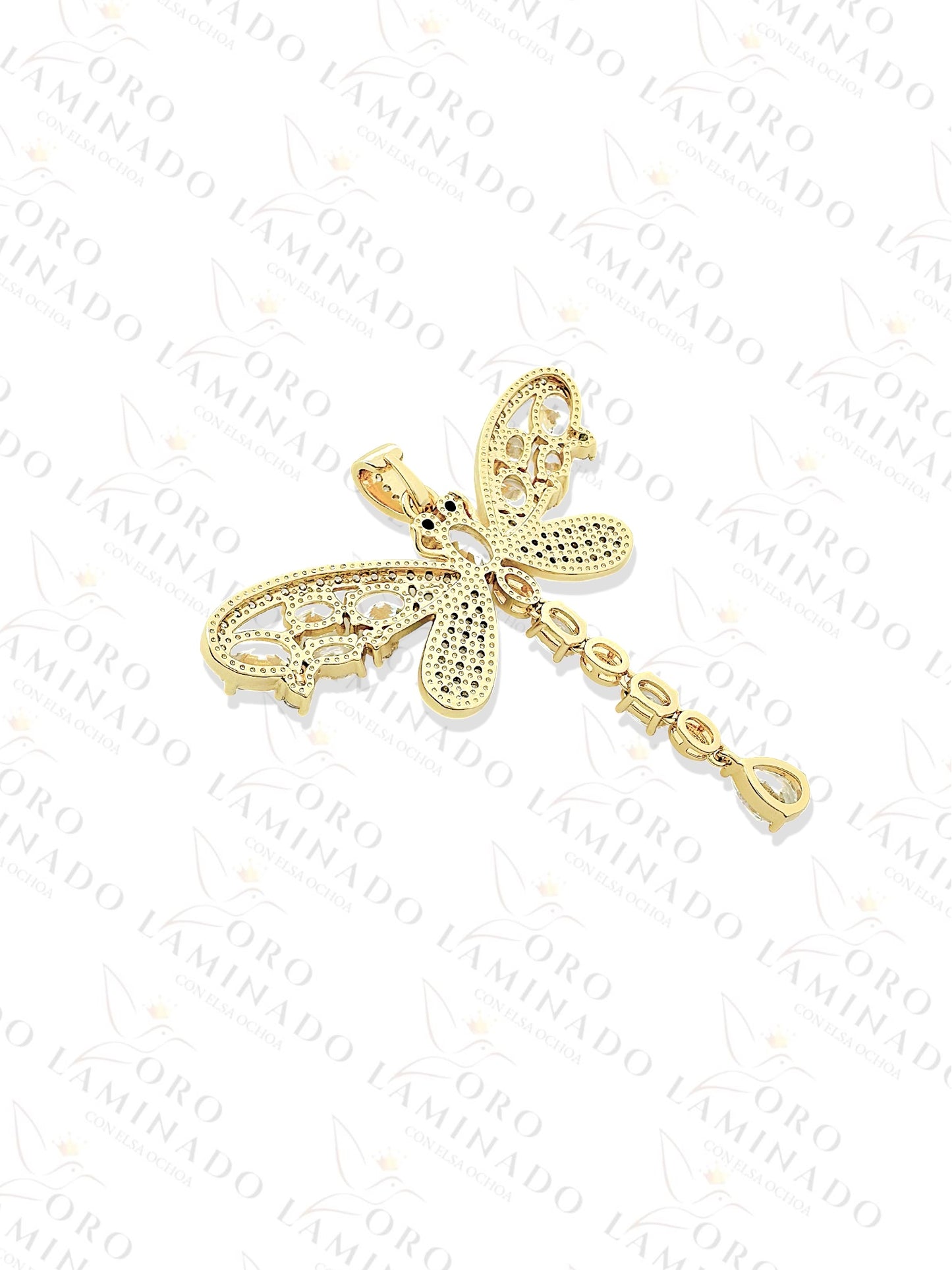 High Quality Dragonfly Diamond Pendant B241