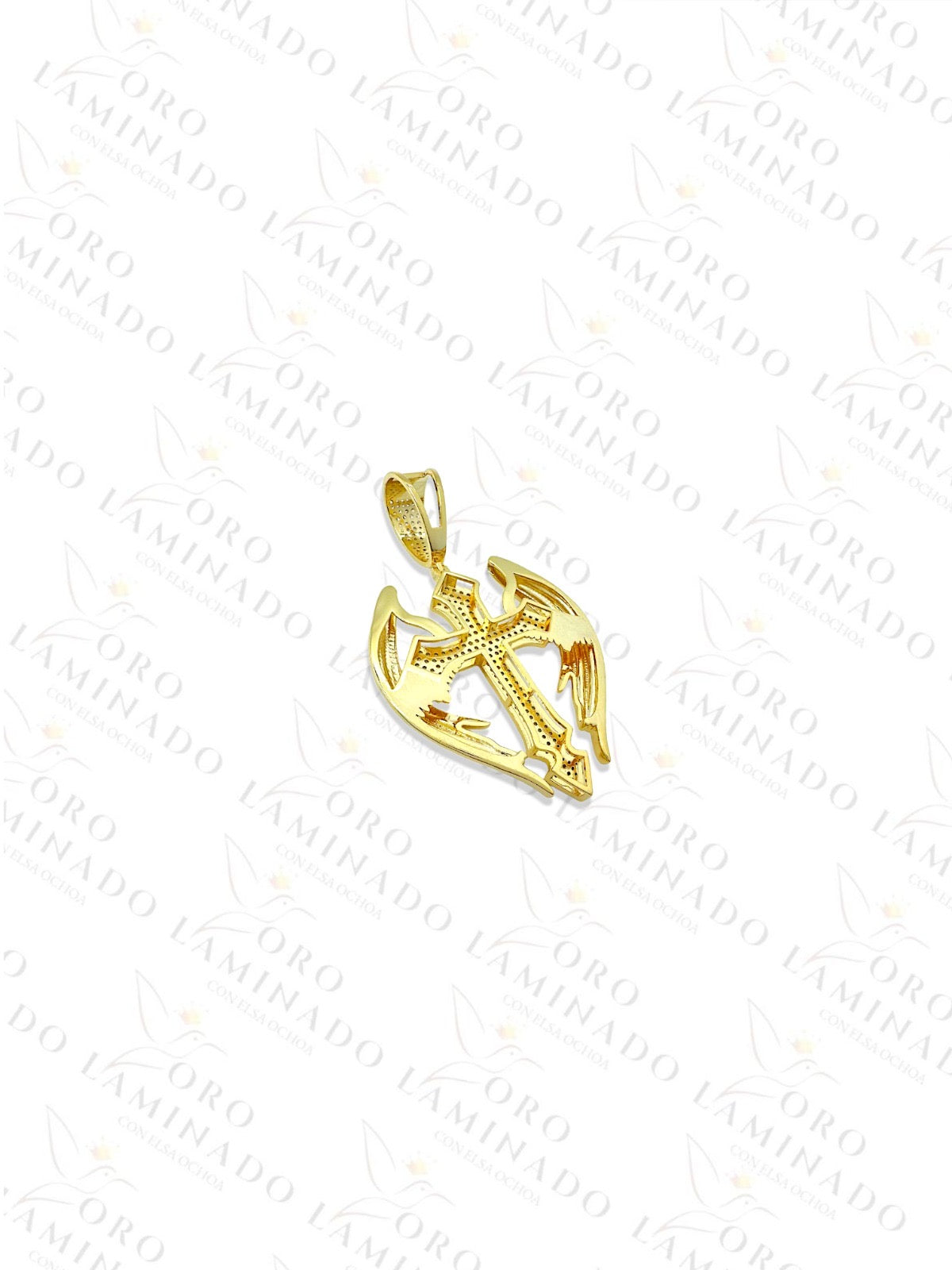 Gold Filled Cross with Wings Pendant R251