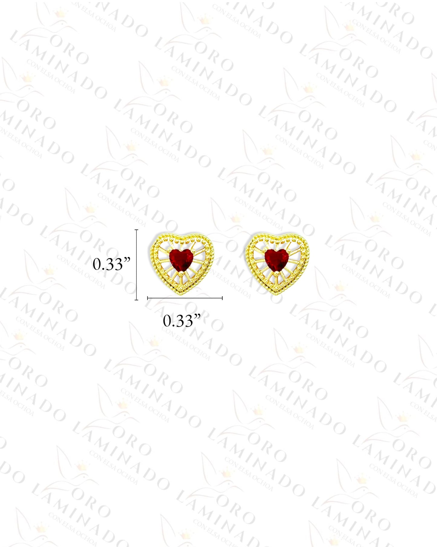 Red and Gold Heart Set R321