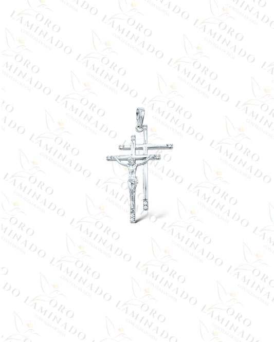 High Quality Silver Cross Pendant Y477