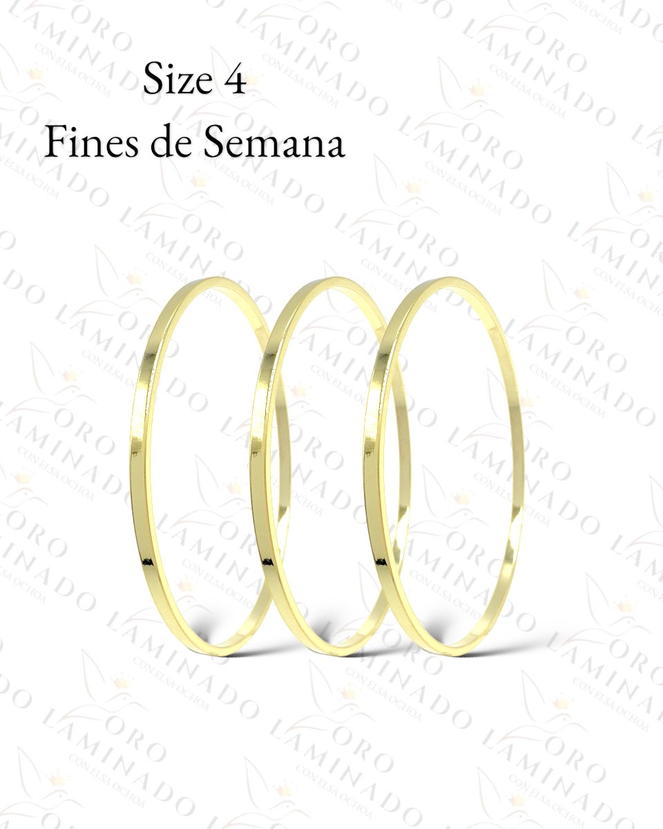 High Quality Pack of 3 Bangle Bracelets R446