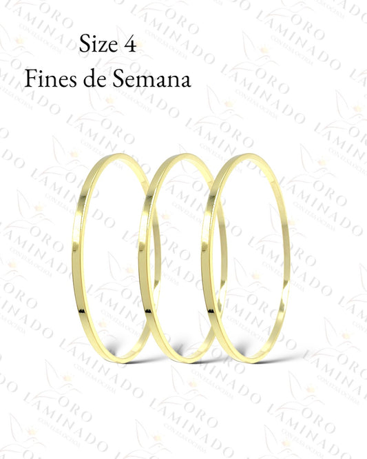 High Quality Pack of 3 Bangle Bracelets R446