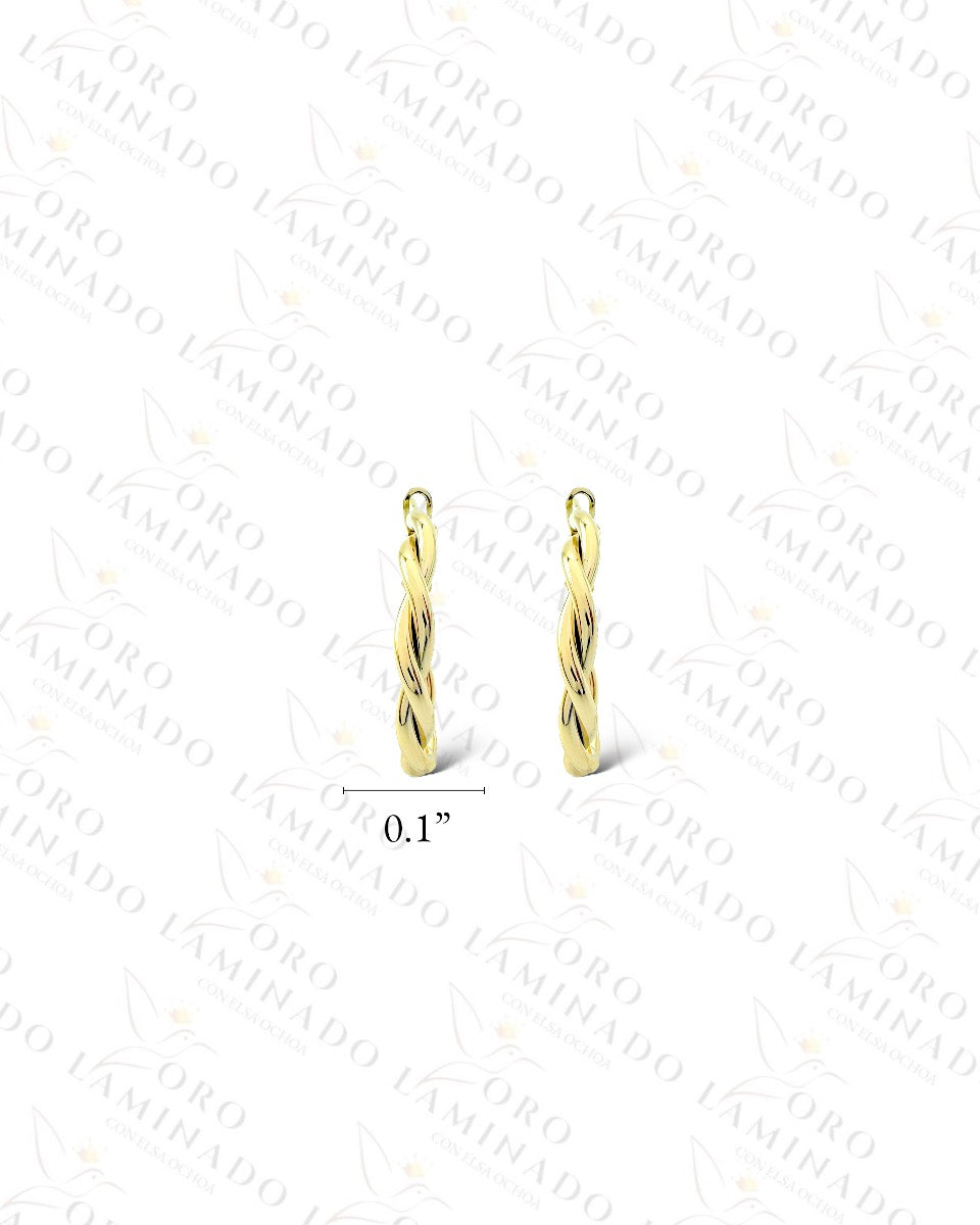 High Quality Rope Hoop Earrings C80