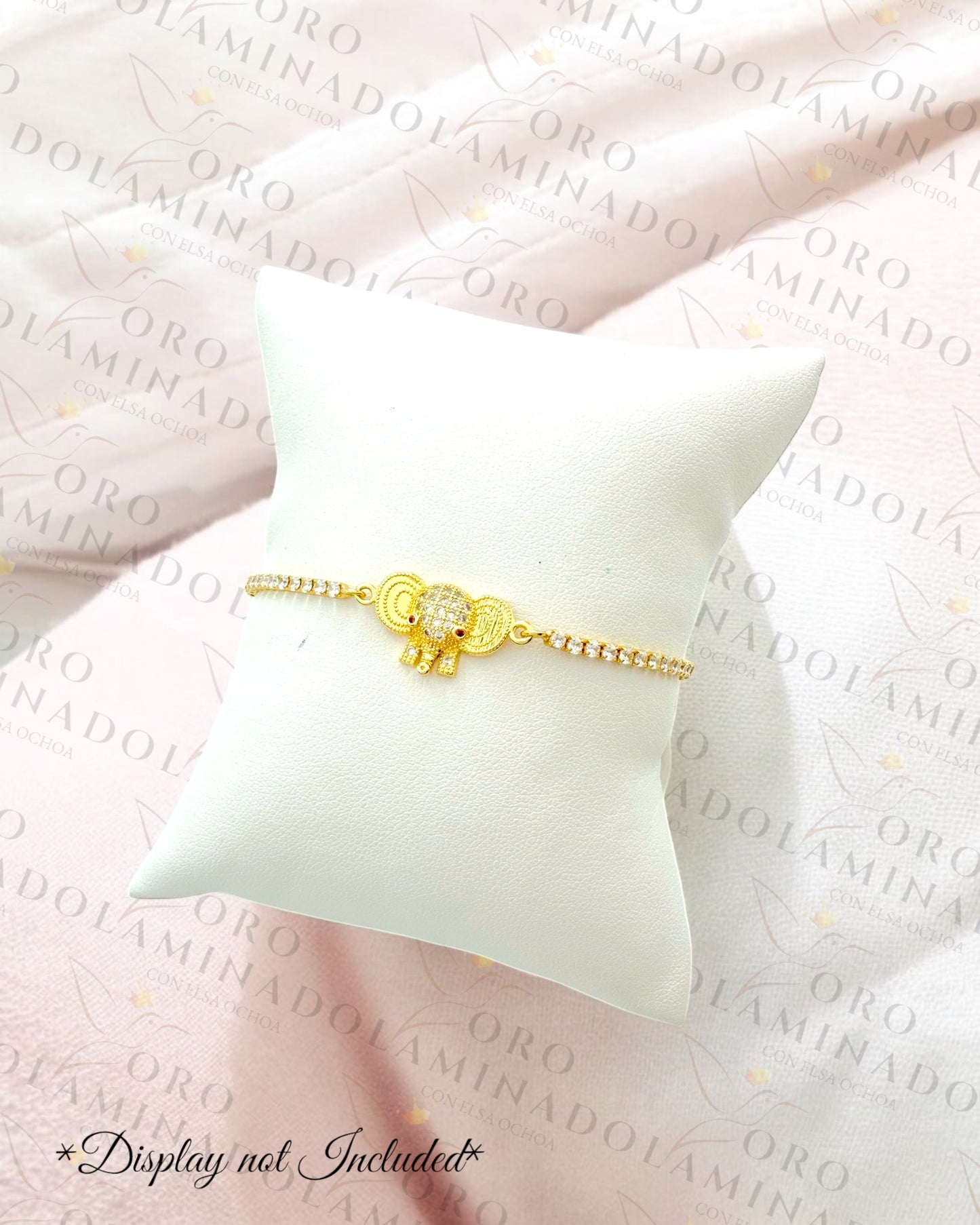 Gold Filled Sky Mini Elephant Adjustable Bracelet R369
