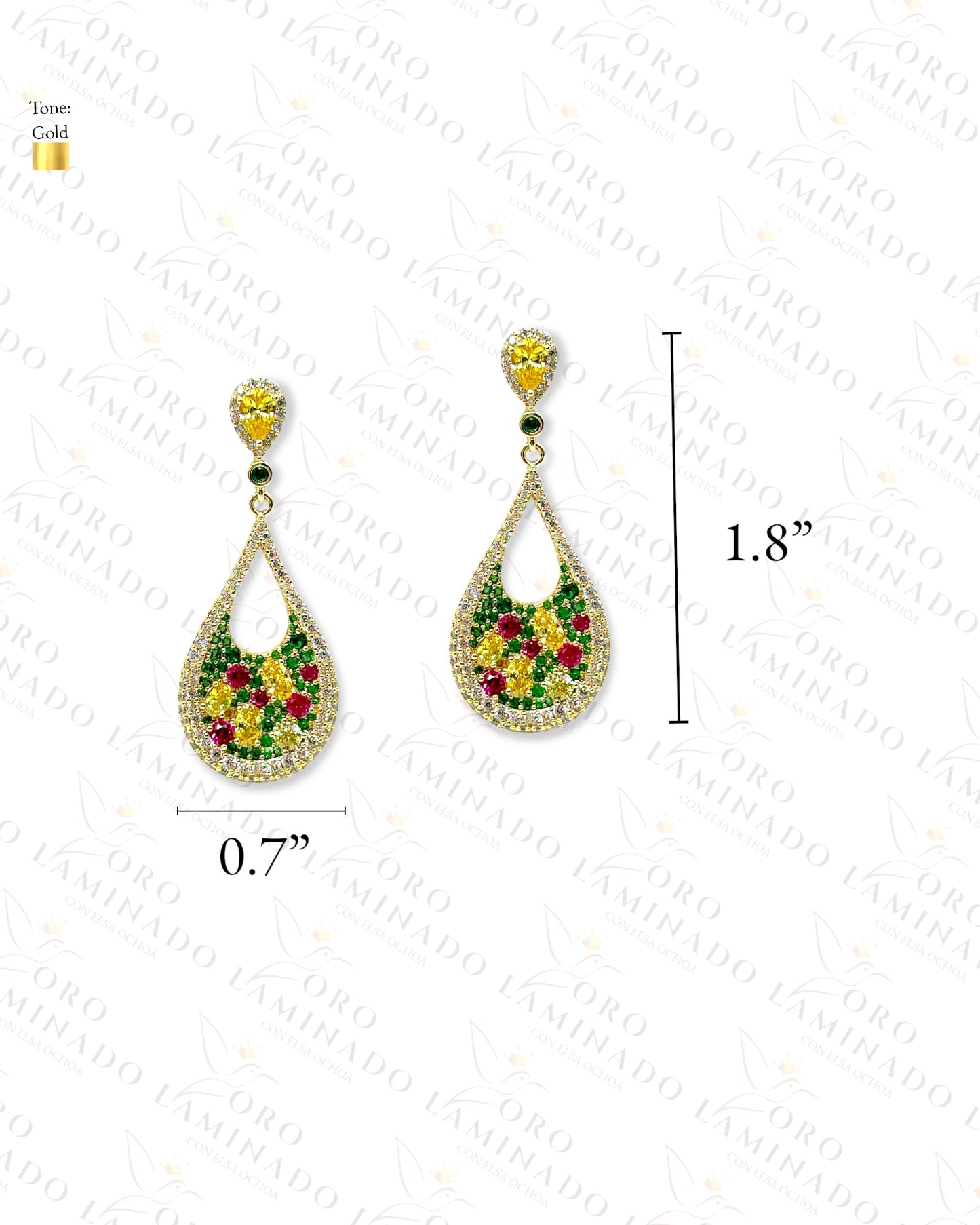 High Quality Multi-Color Earrings Y476