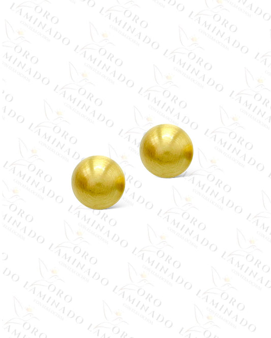 High Quality Gold Sphere Earrings C199