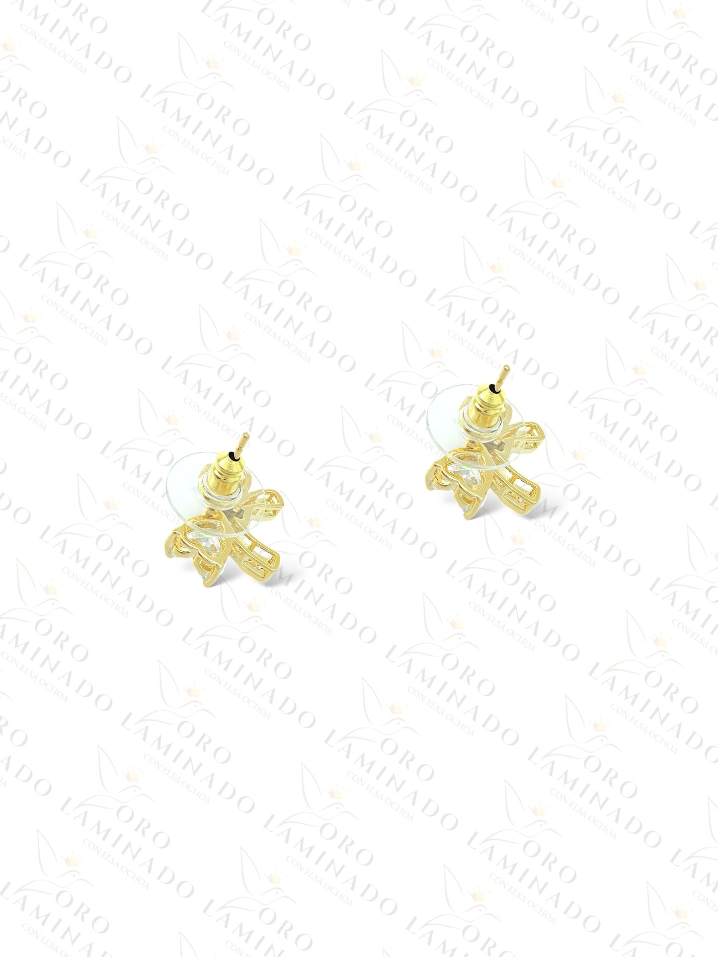 High Quality Diamond  Bow Earrings C467