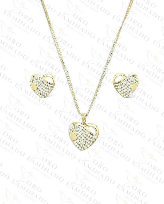 High Quality Gold Heart Set  B357