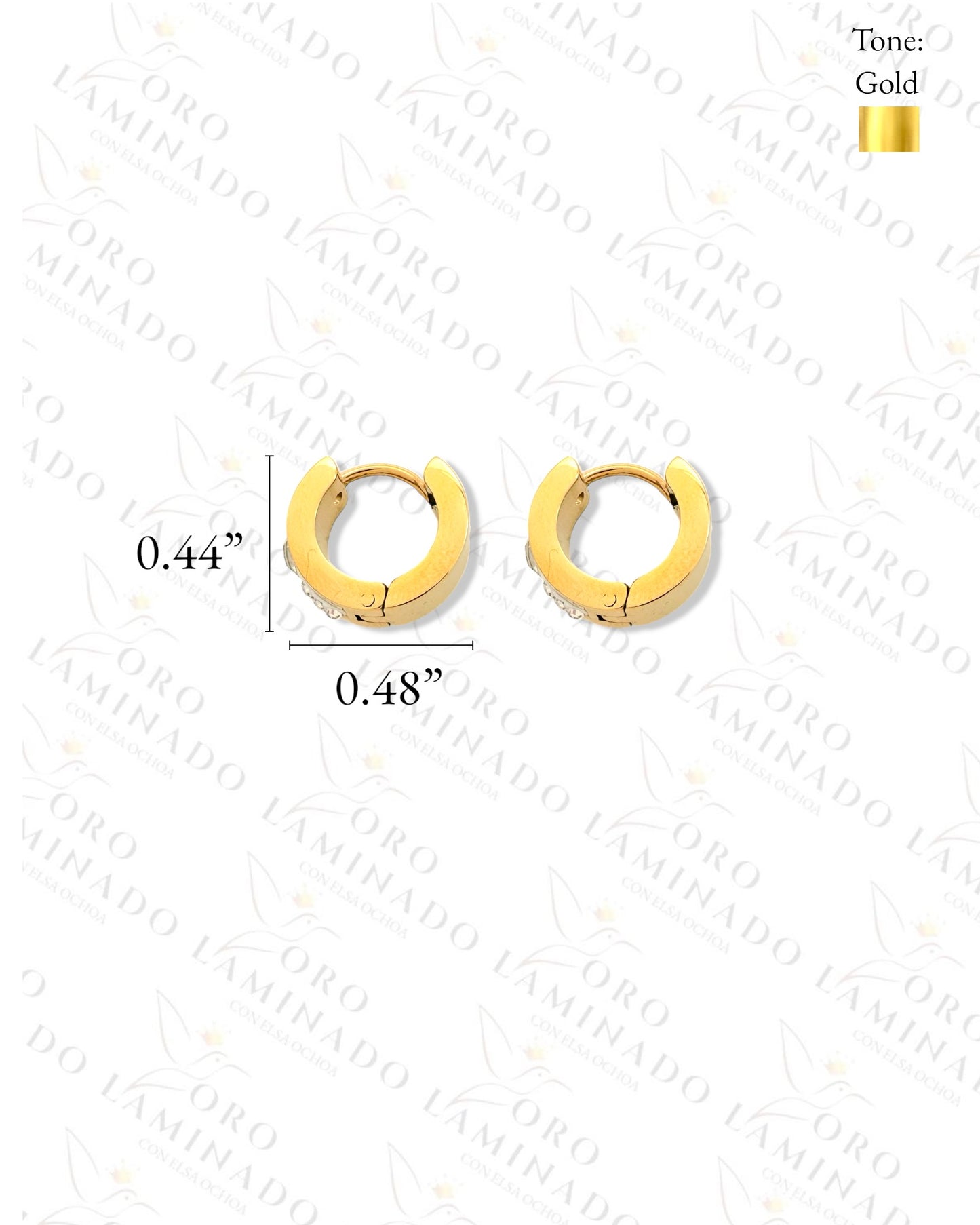 Stainless Steel Men Hoop Earrings Y374