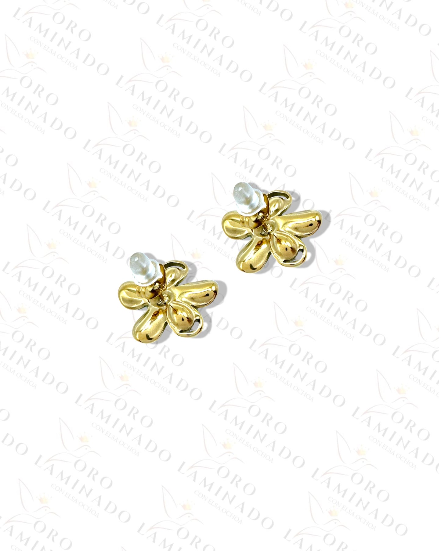 High Quality Green Stone Flower Earrings C183