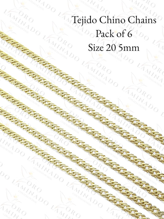 Tejido Chino Chains Pack of 6 Size 20" 5mm Y243