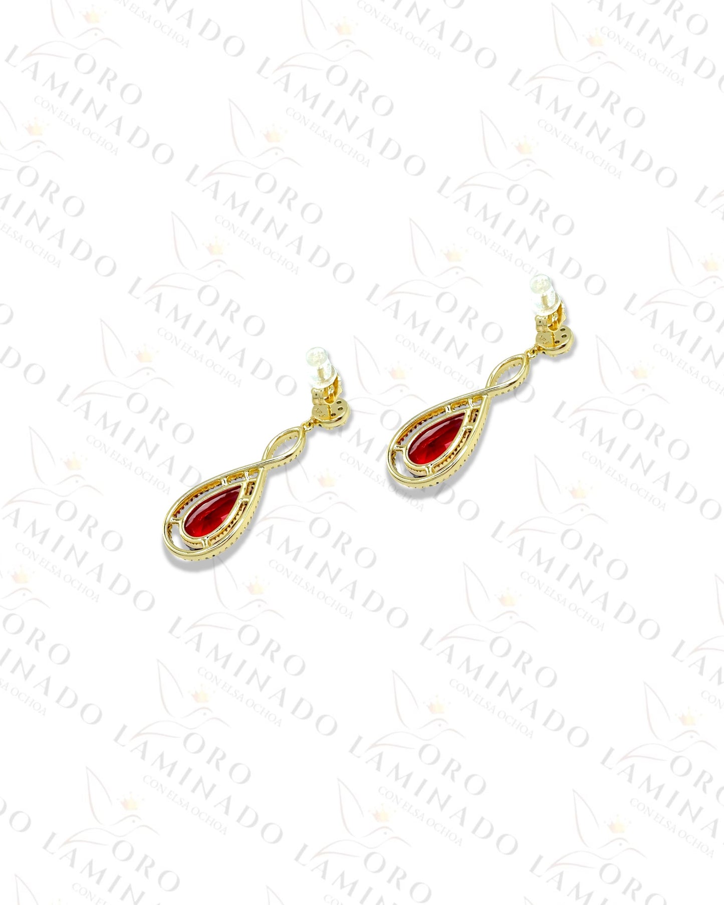 High Quality Red Earrings G236