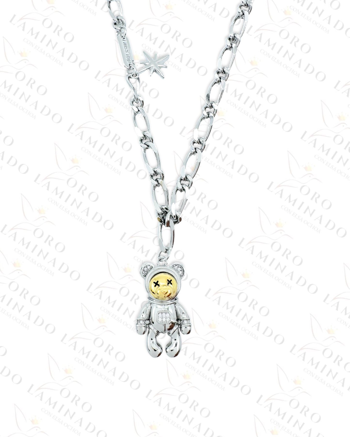 High Quality Bear Astronaut Necklace Y101