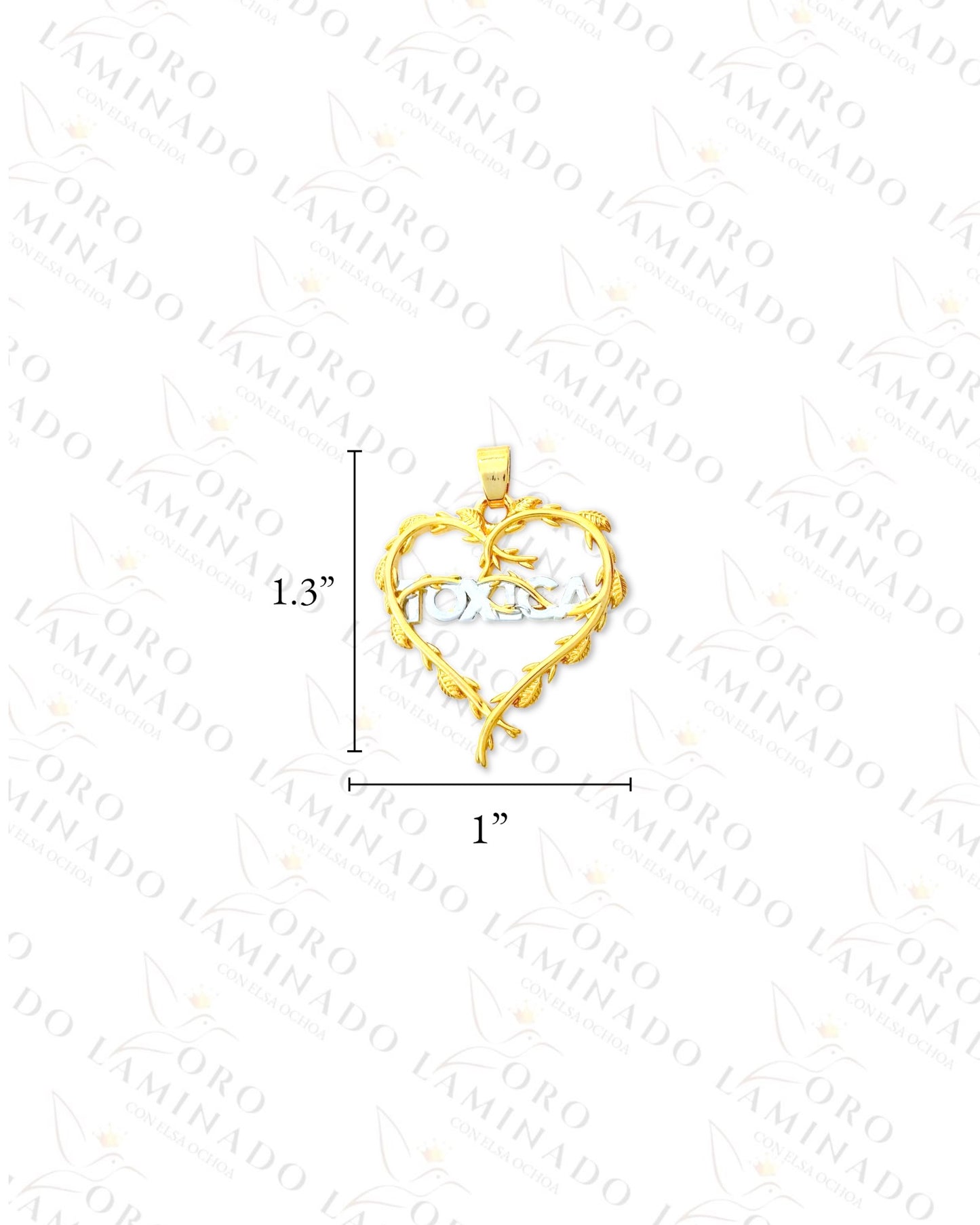 “Tóxica” Heart Pendant (Gold Filled) G379