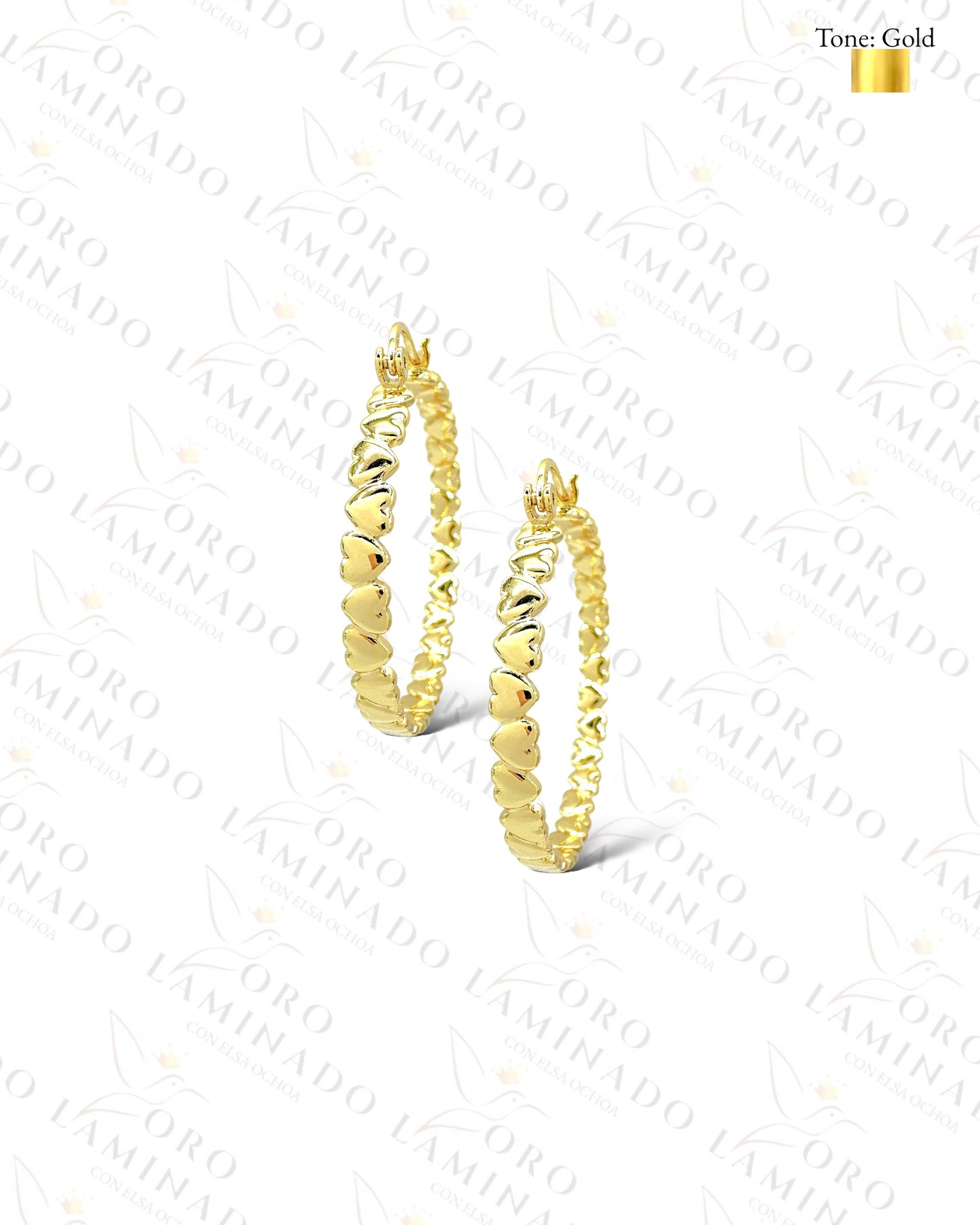 High Quality Mini Hearts Hoop Earrings C90