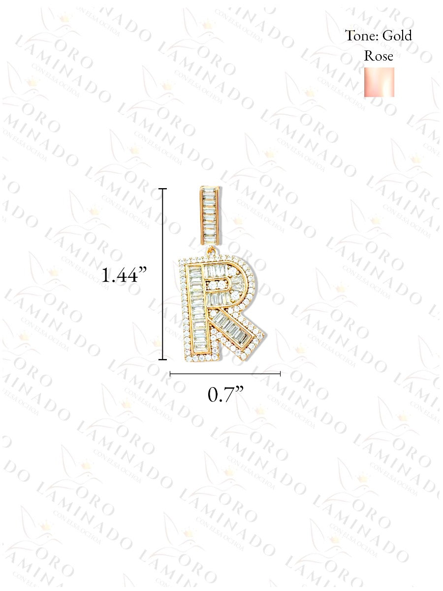 High Quality Letter R Glass Necklace B214