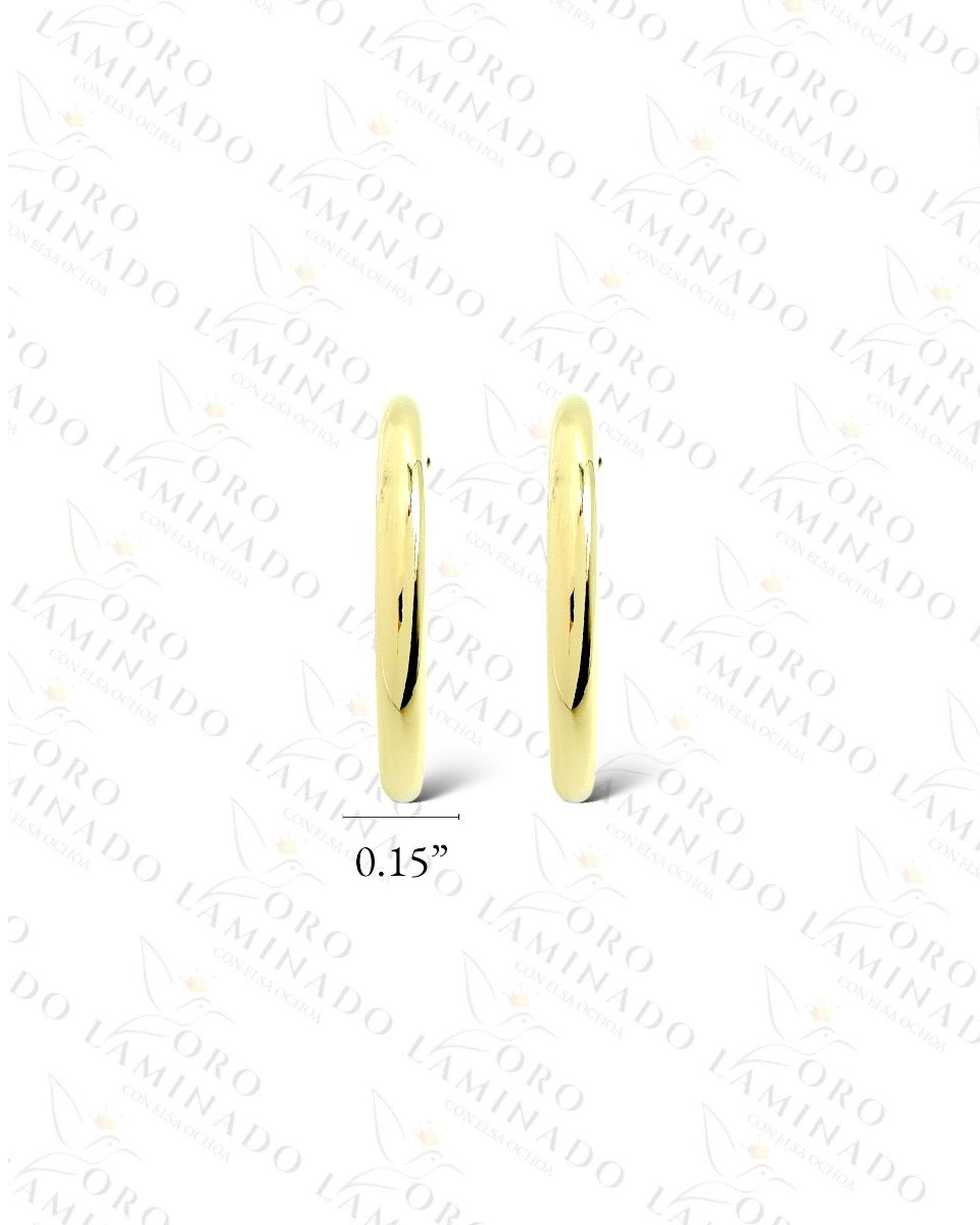 High Quality C-Shape Semi-Hoop Earrings G370