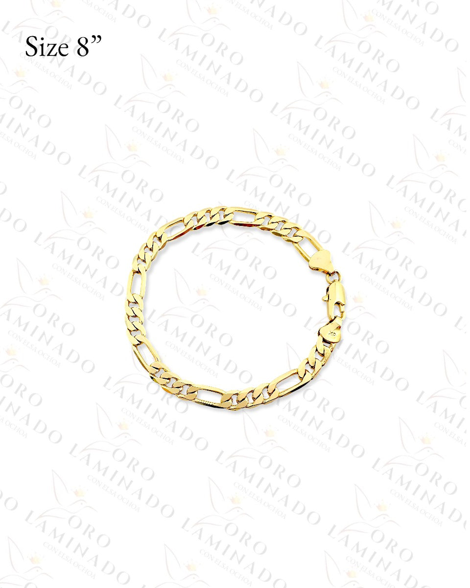 High Quality Figaro Bracelet (Gold Filled) Y469