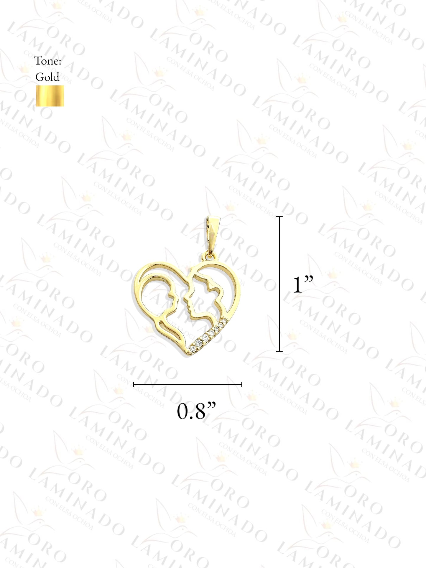 Gold Filled Mom and Baby Pendant Y284