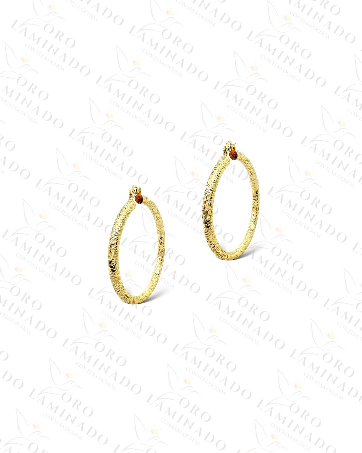 High Quality Design Hoop Earrings (Gold Filled) C353