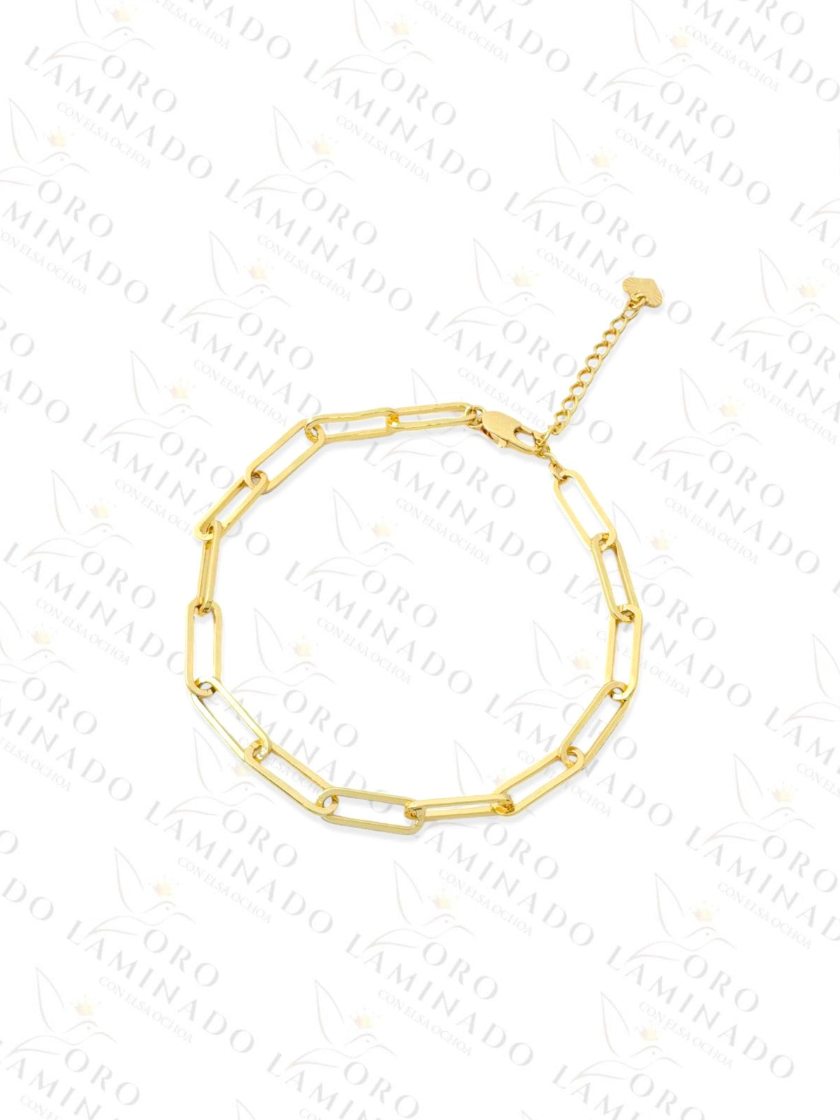 Gold Filled Paperclip Anklet  B274