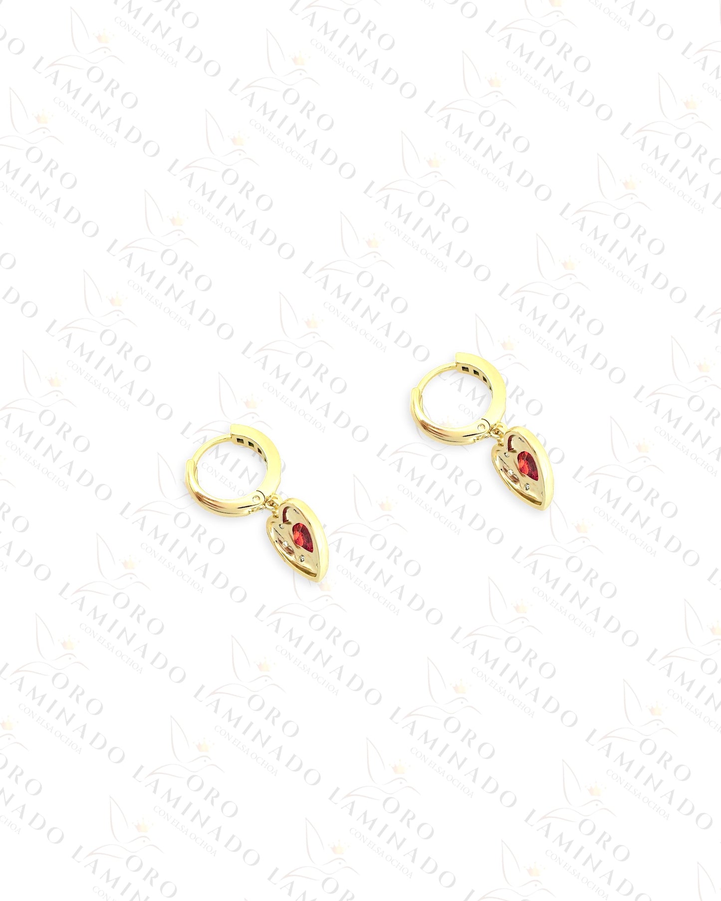 High Quality Multi-Color Heart Earrings C193