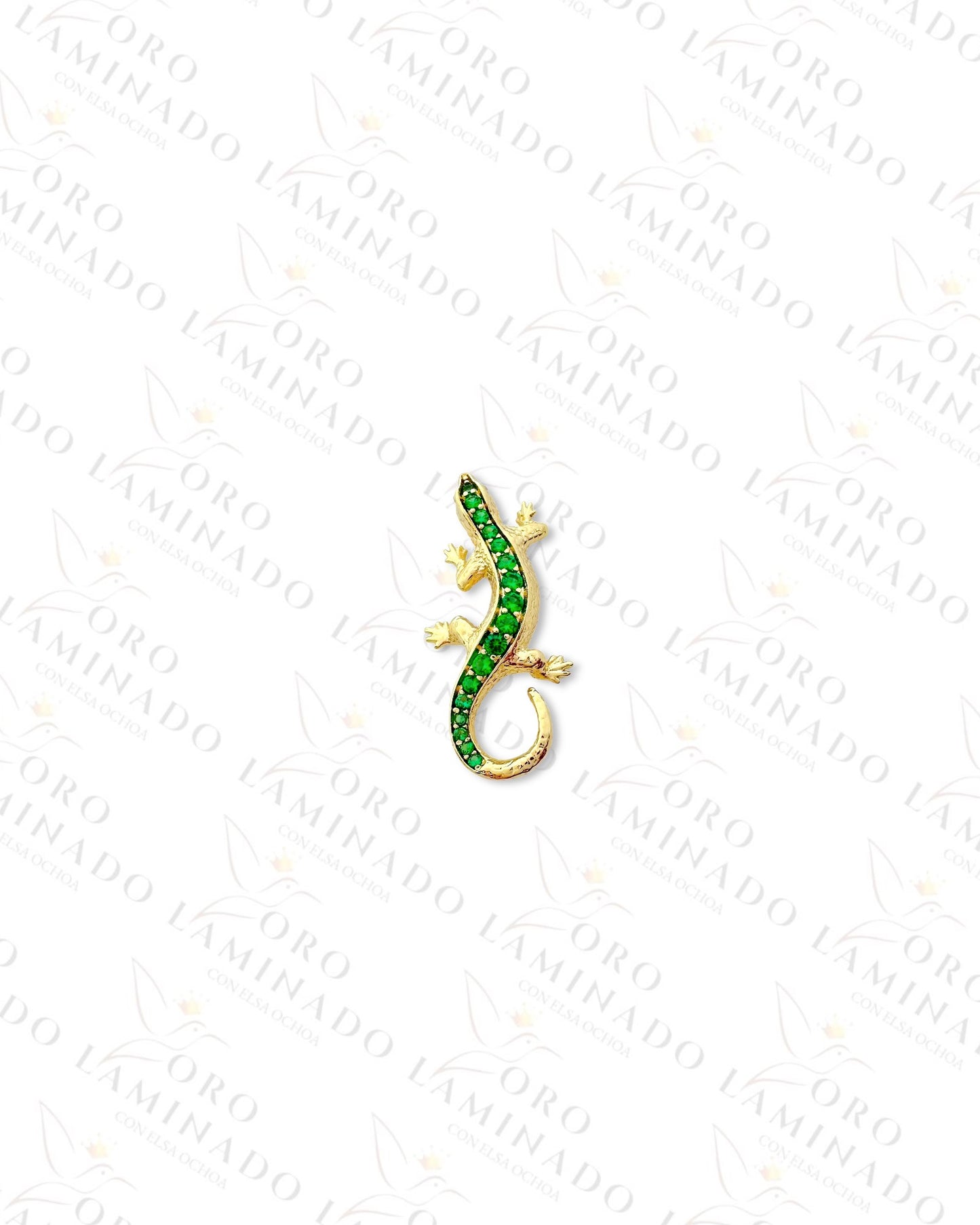 Gold Filled Gold Small Gecko Pendant R407