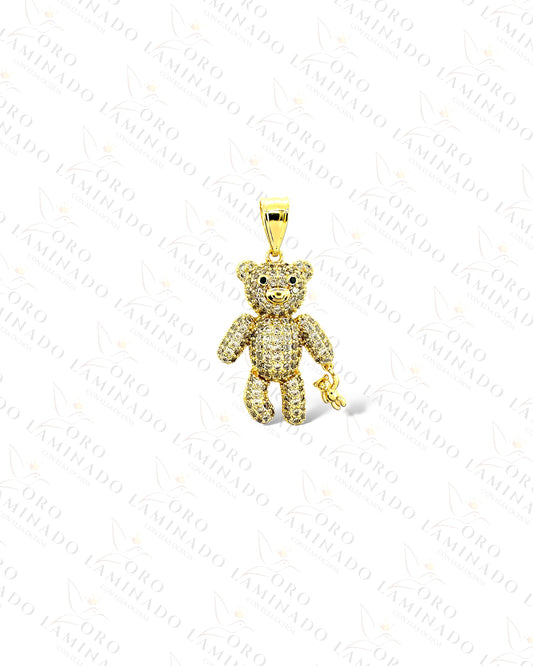 Bear Holding Mini Bear Pendant R89