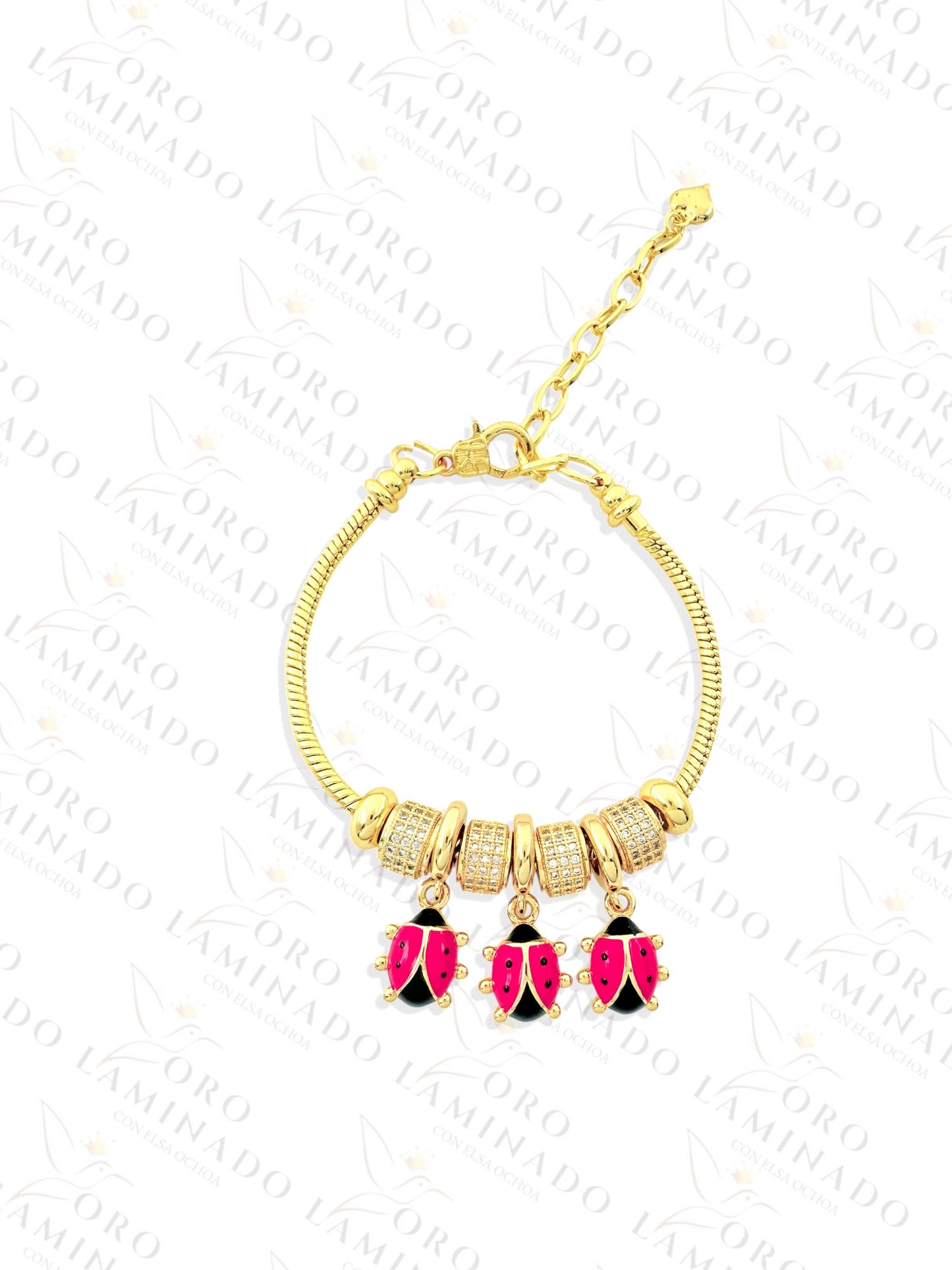 Ladybug Charm Bracelet Y480