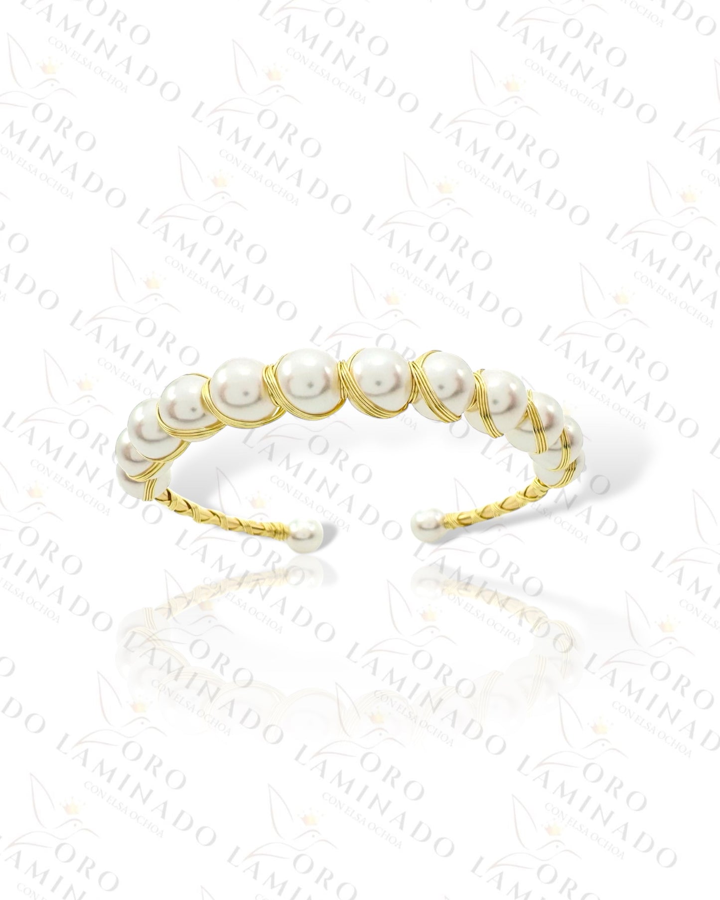 High Quality Pearl Bangle Bracelet Y26