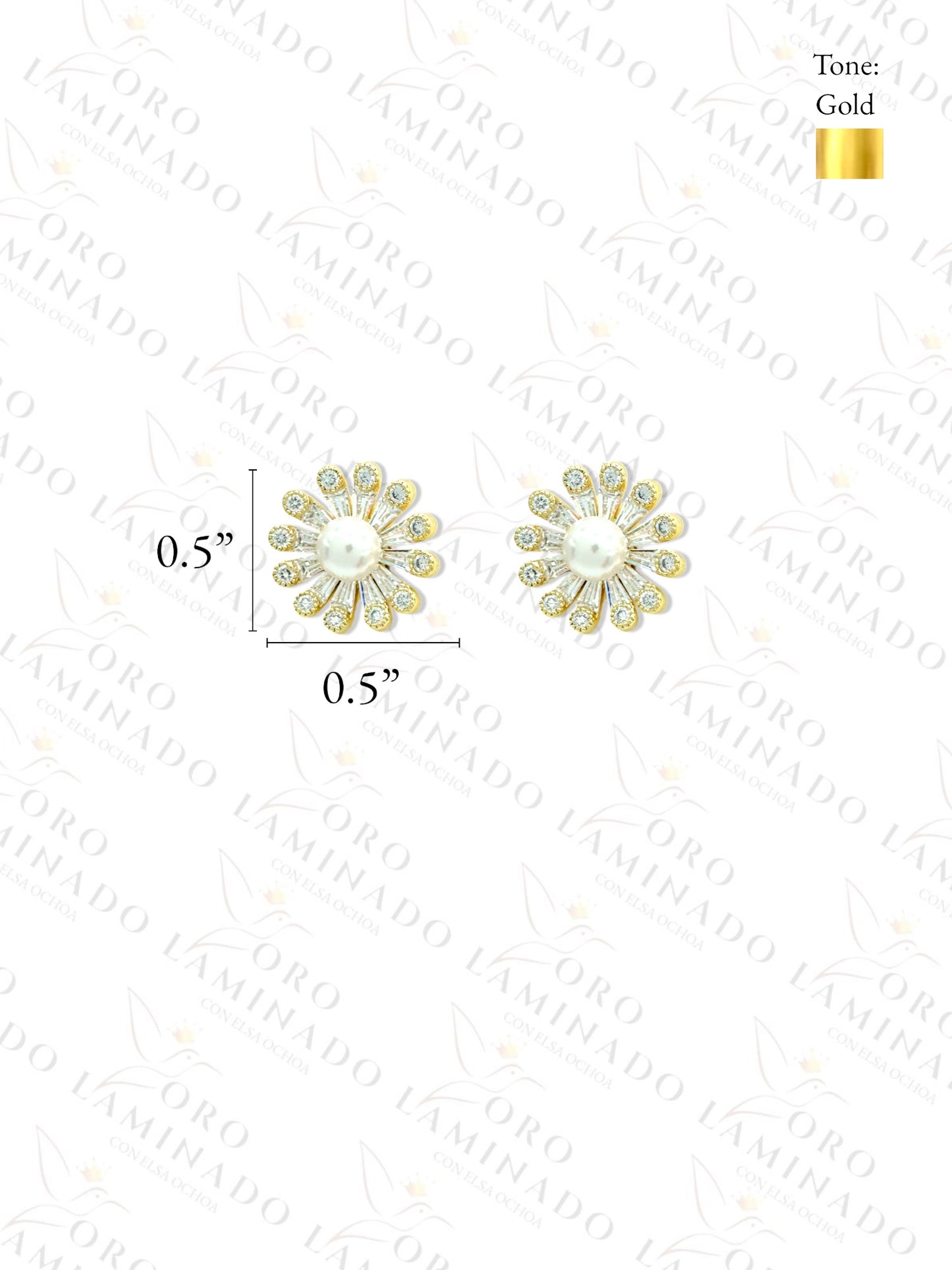 High Quality Glass Flower Earrings C99