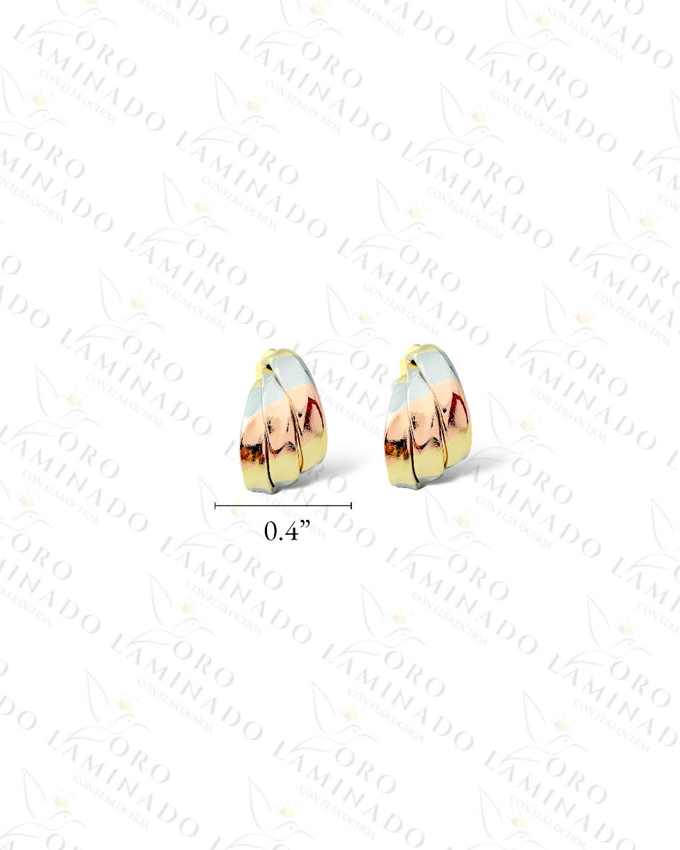 High Quality Three Tones Design Earrings Y471