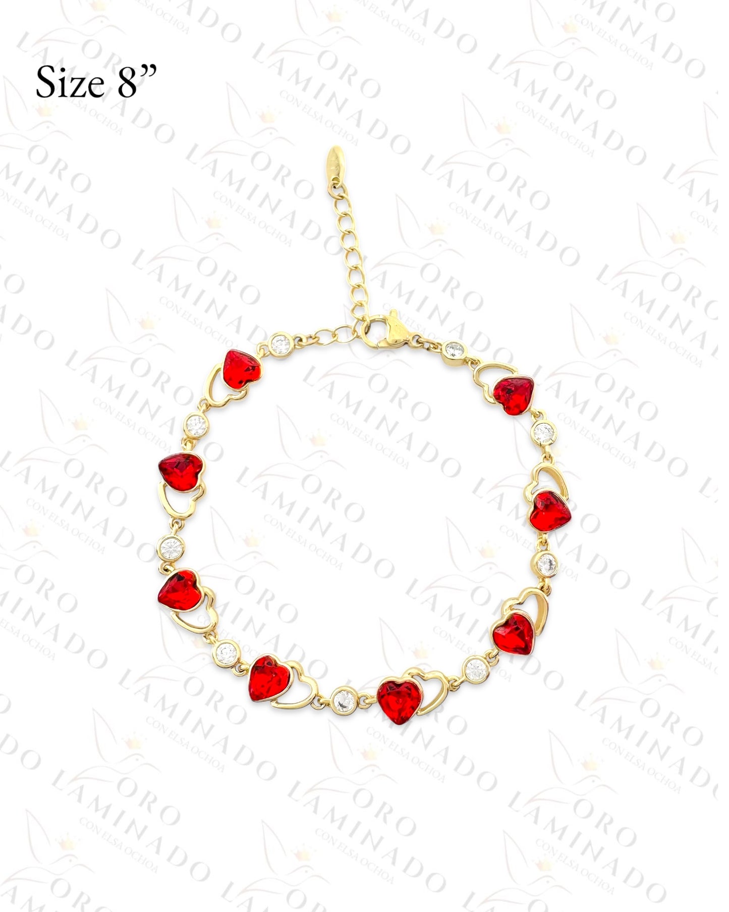 High Quality Twin Hearts Bracelet (Gold Filled) G147