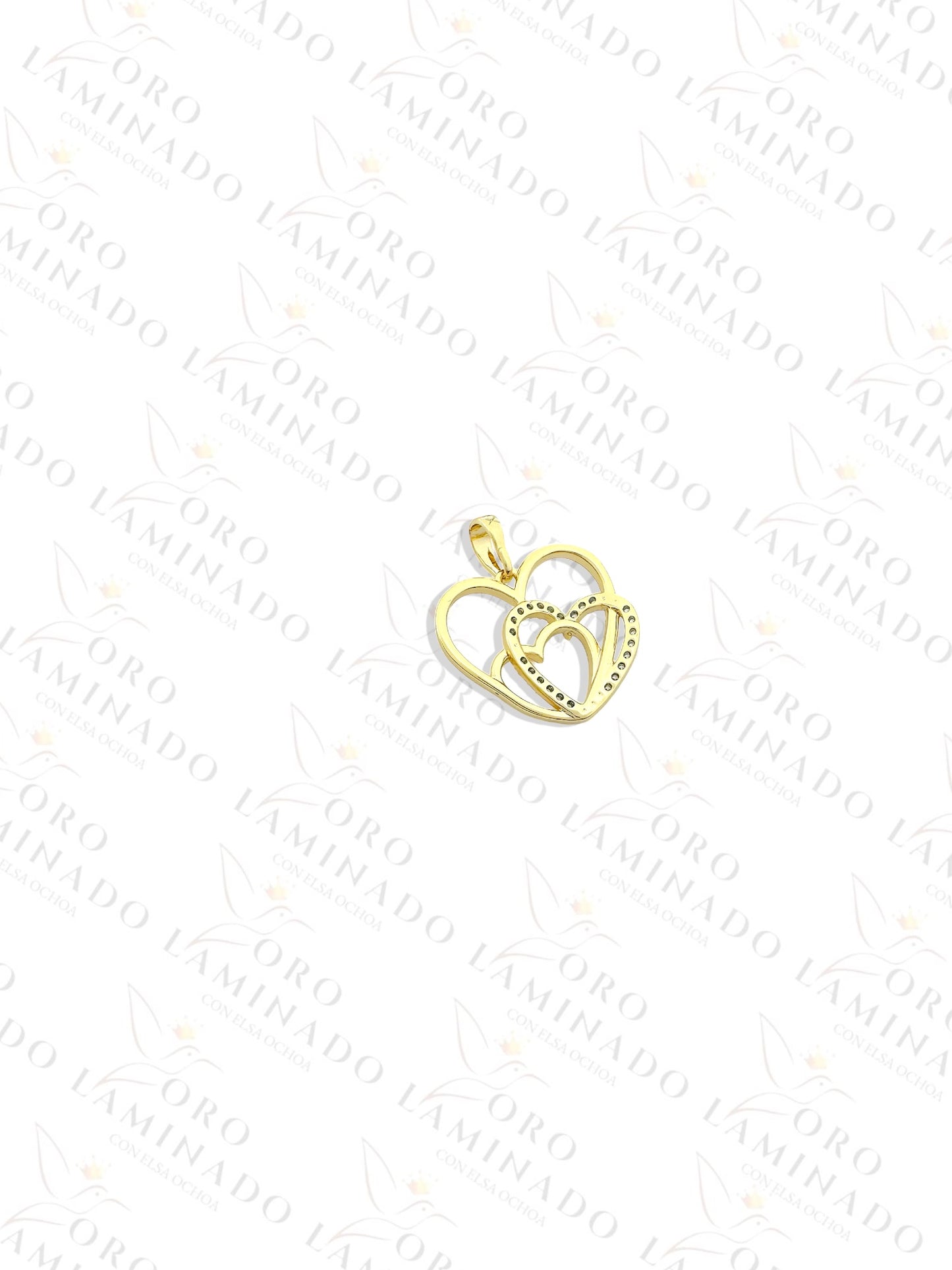 High Quality Triple Heart Pendant Y398