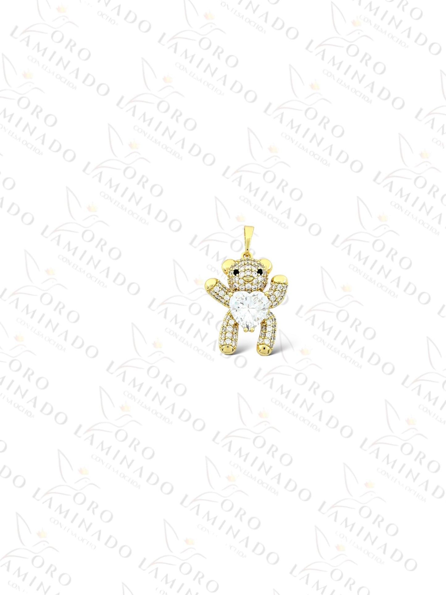 High Quality Bear with Diamond Pendant R327