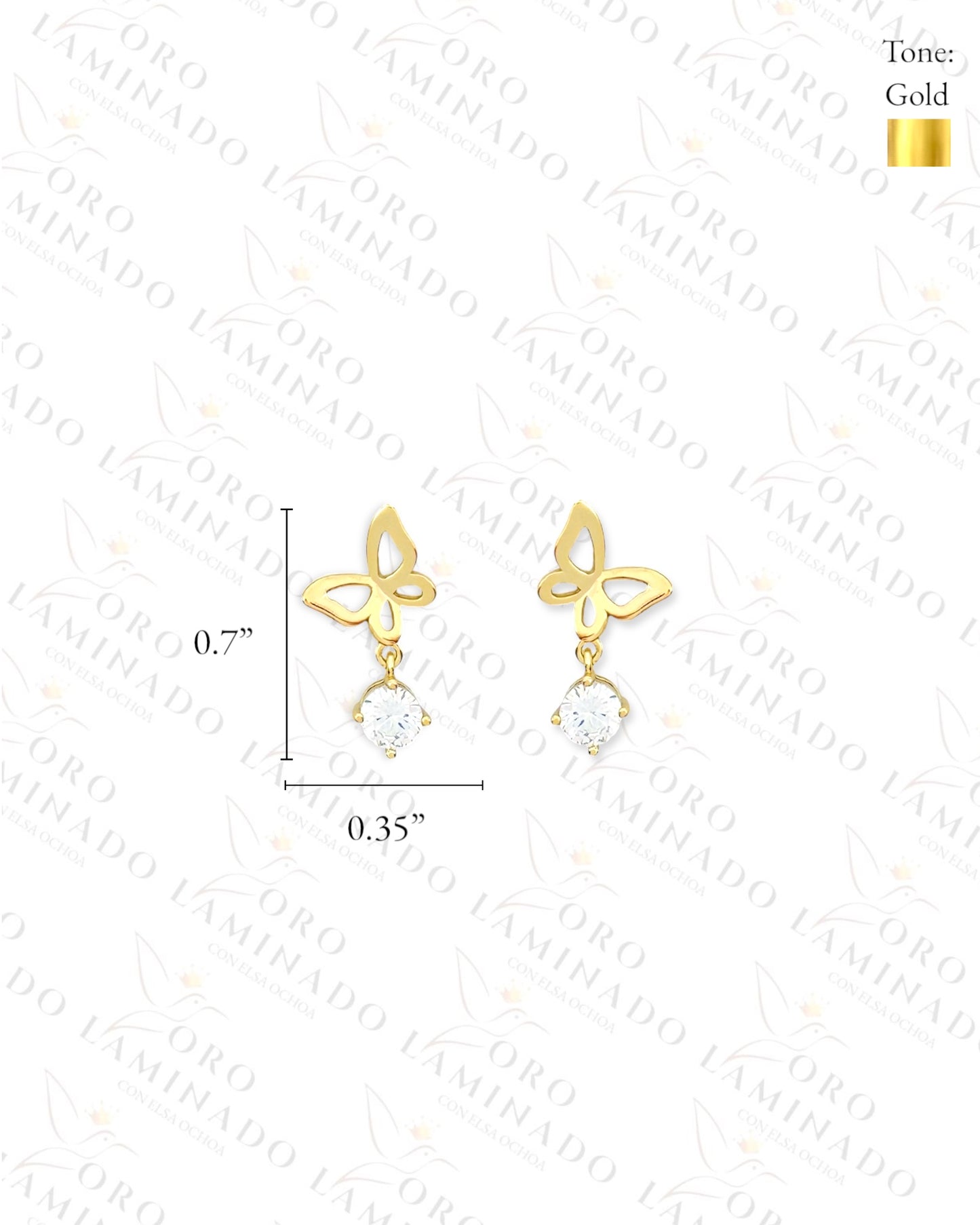 High Quality Golden Butterfly (Gold Filled) Set B108