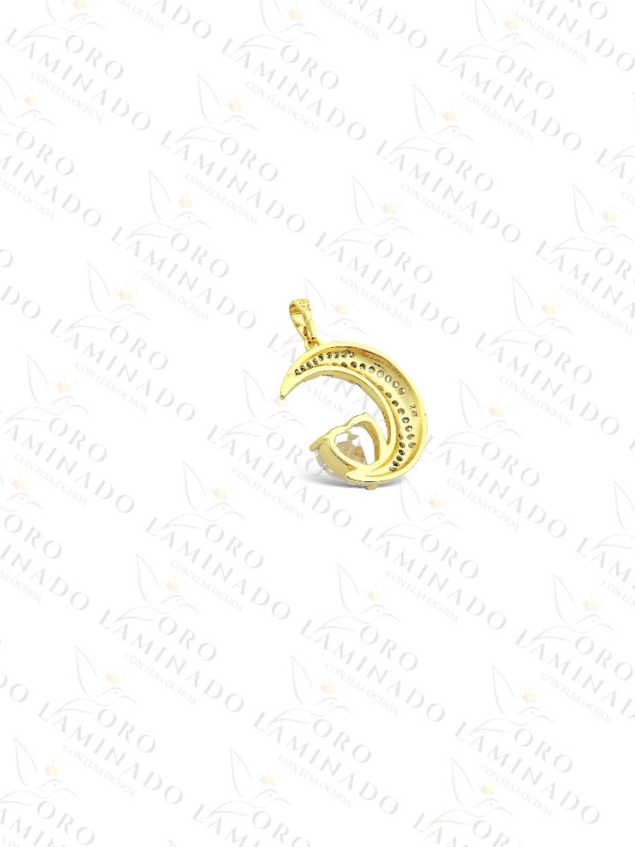 High Quality Moon and Heart Pendant C97