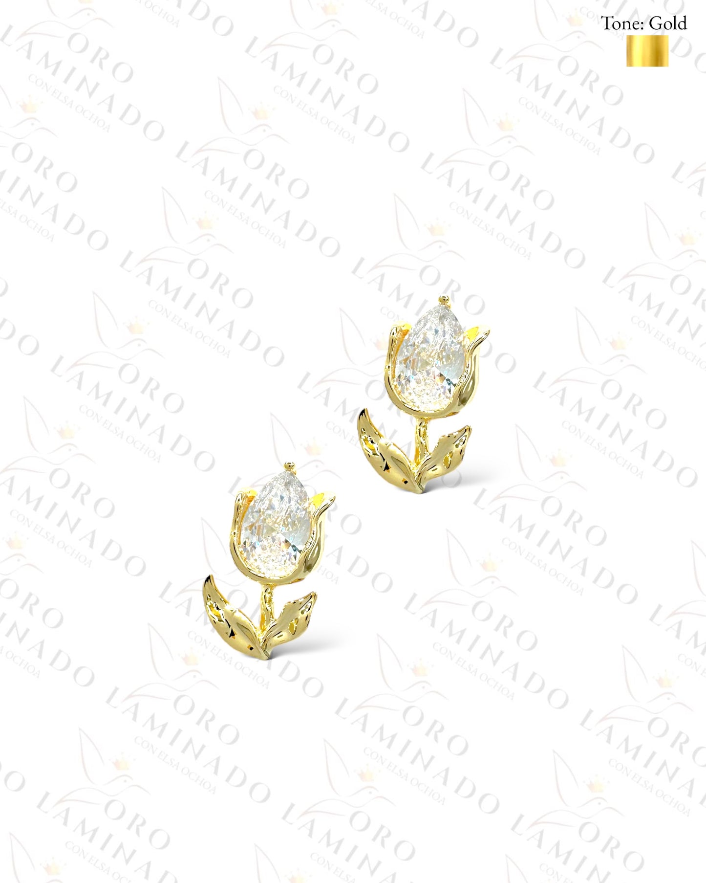 High Quality Crystal Tulip Earrings C194