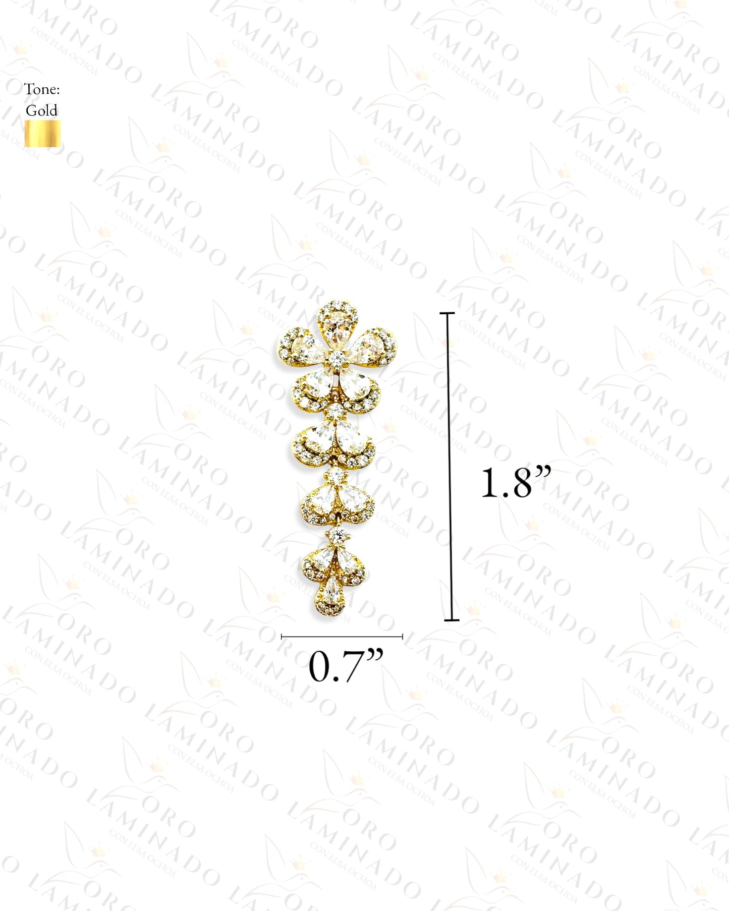 Exclusive High Quality Diamond Flower Set G364