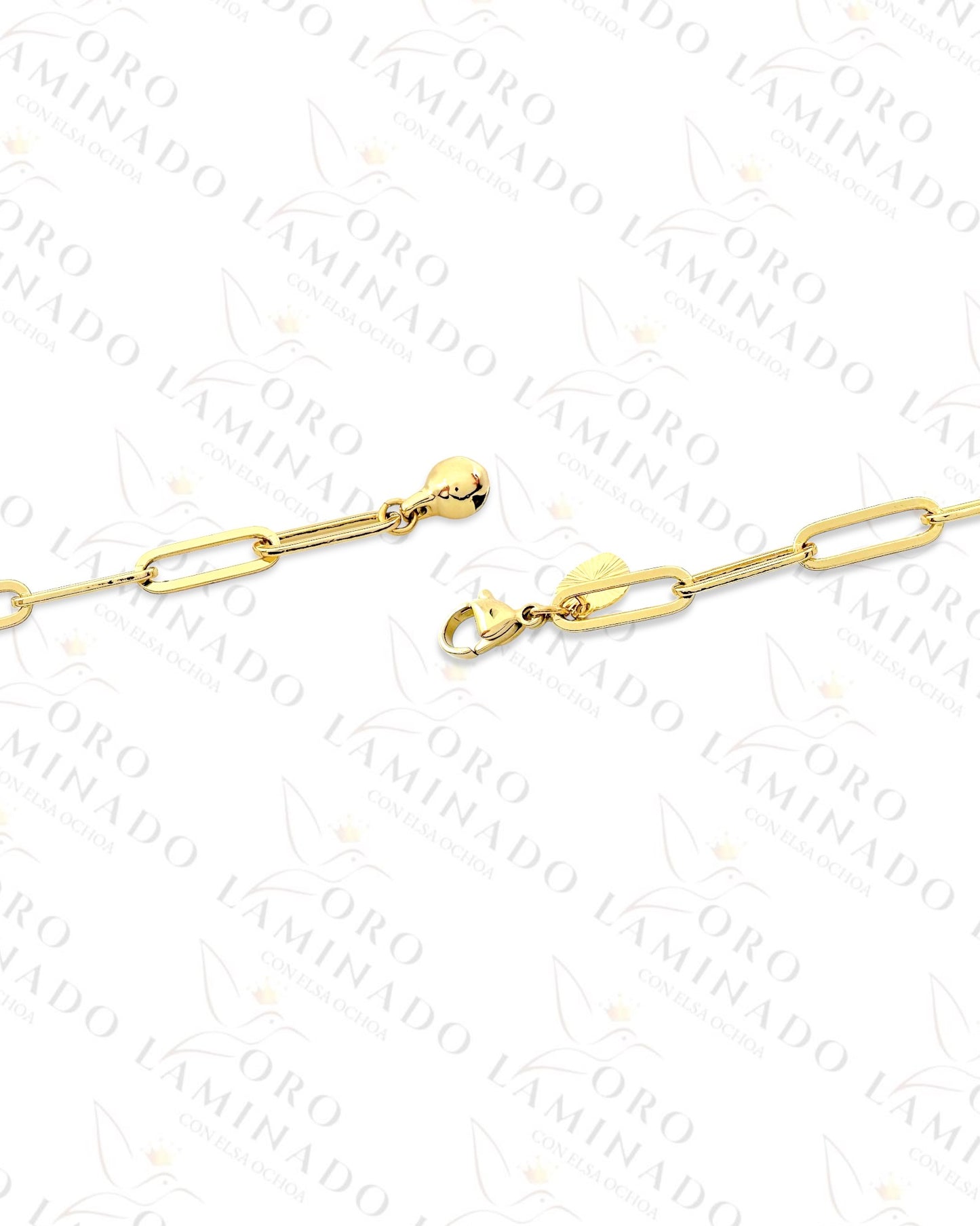 High Quality Pack of 3 Paperclip Chain Anklet (Gold Filled) G414