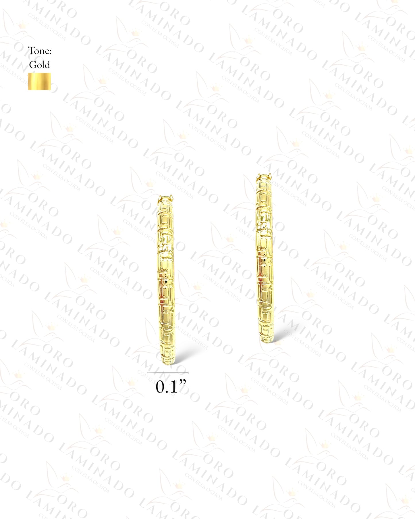 High Quality Medium Plain Hoop Earrings C29