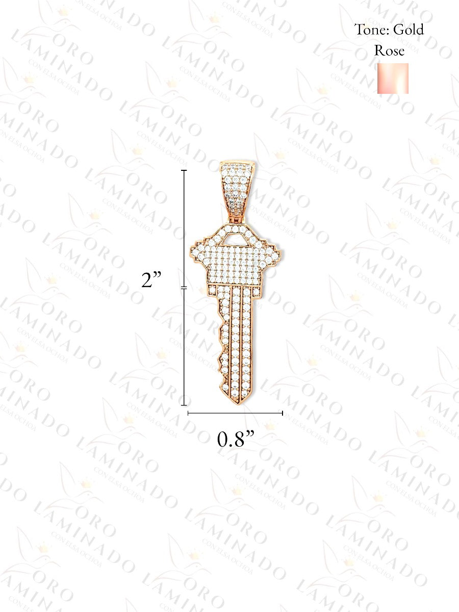 High Quality Diamond Key Necklace  R191