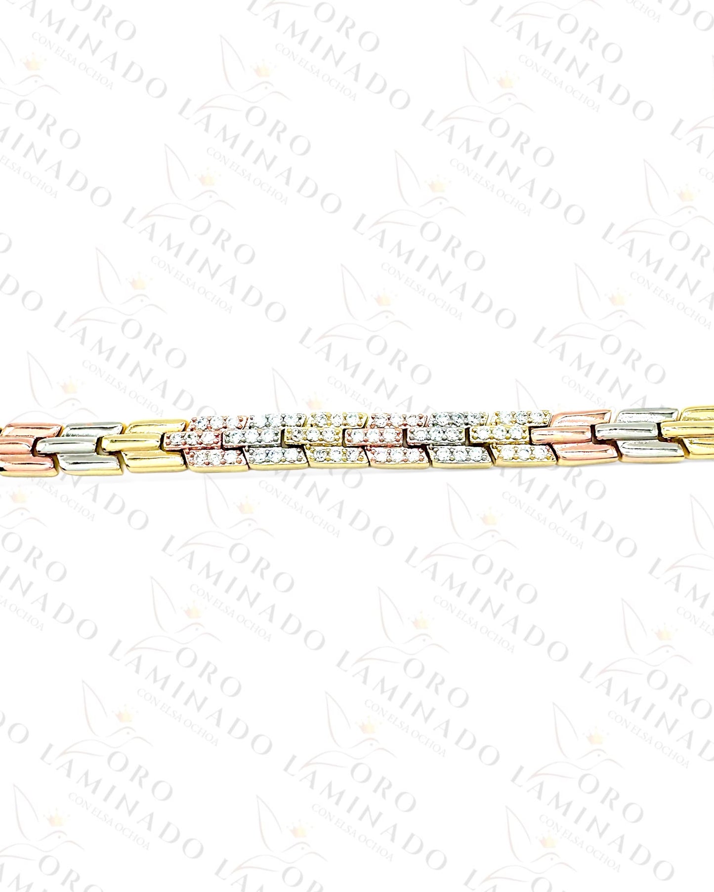 High Quality Three Tones Shiny Bracelet B400