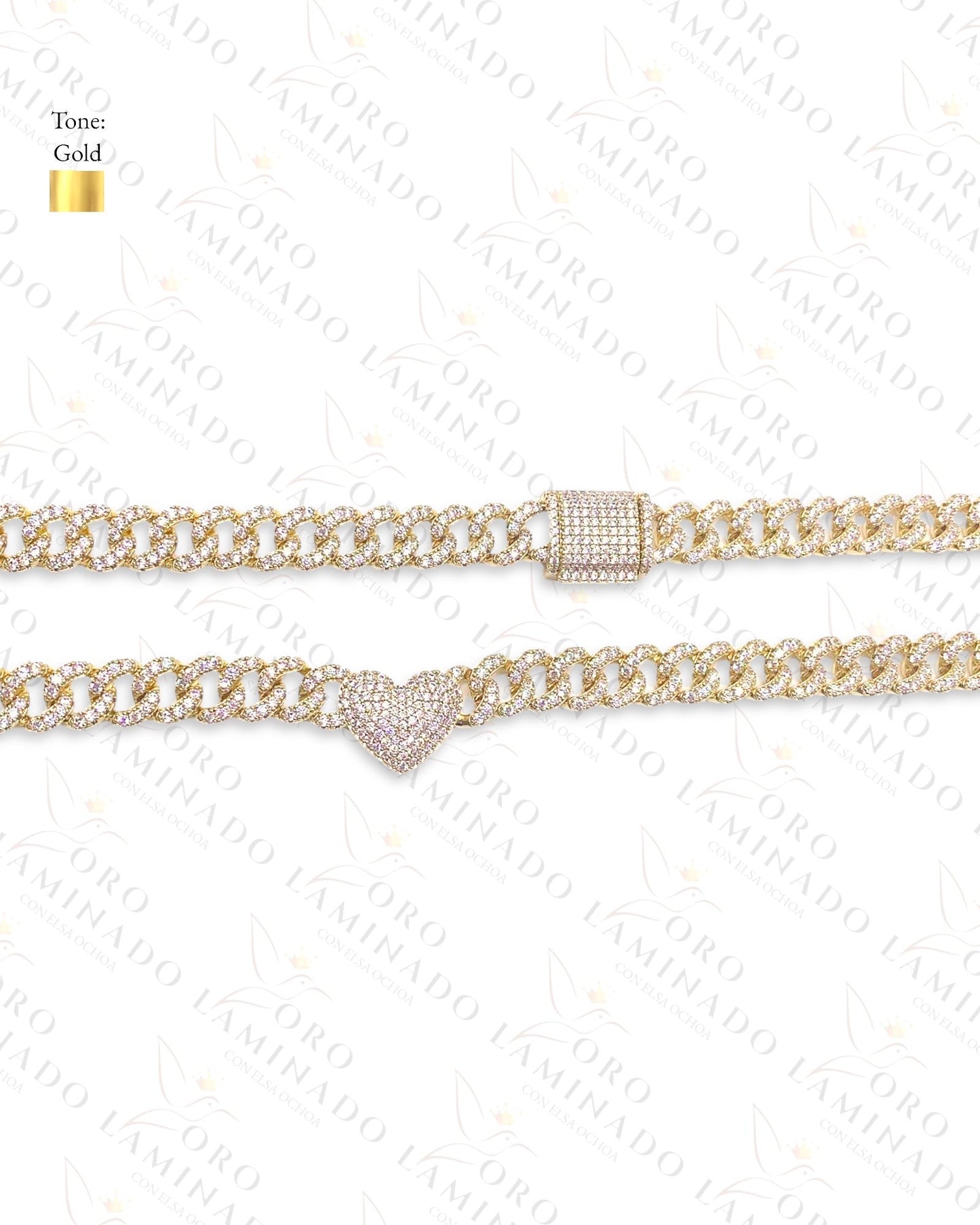 High Quality Heart Monaco Chain B115