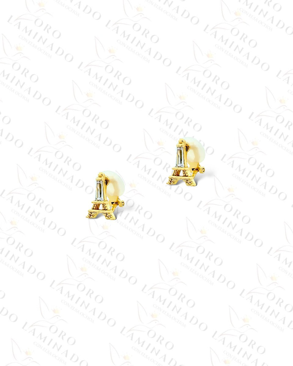 High Quality Eiffel Tower Earrings (Gold Filled) G301